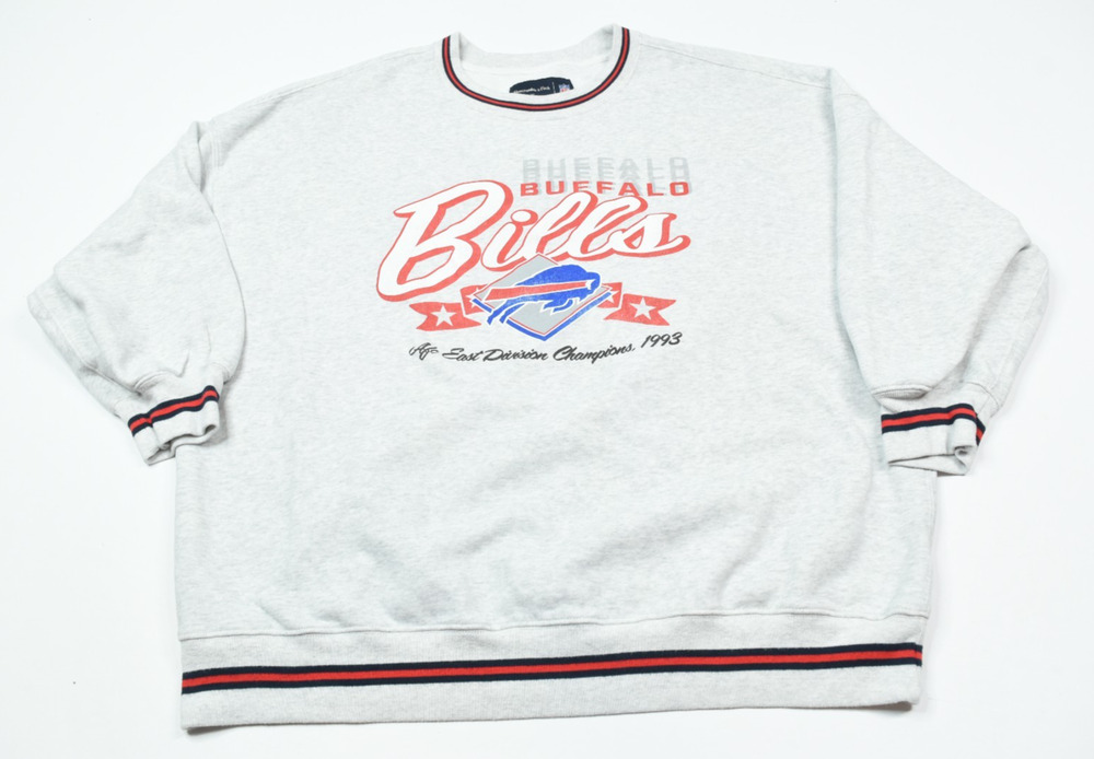 Abercrombie & Fitch Buffalo Bills Sweatshirt Womens XL Retro Relaxed Boxy Fit